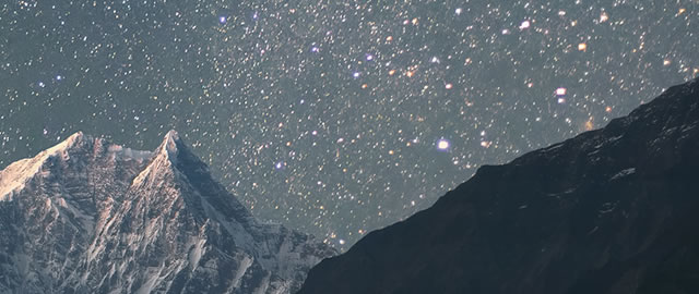 Star Mountain Background Image